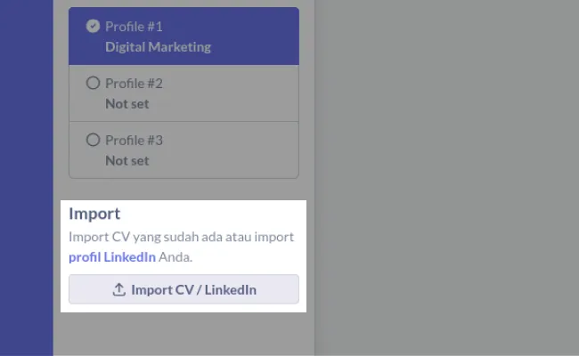 Import CV